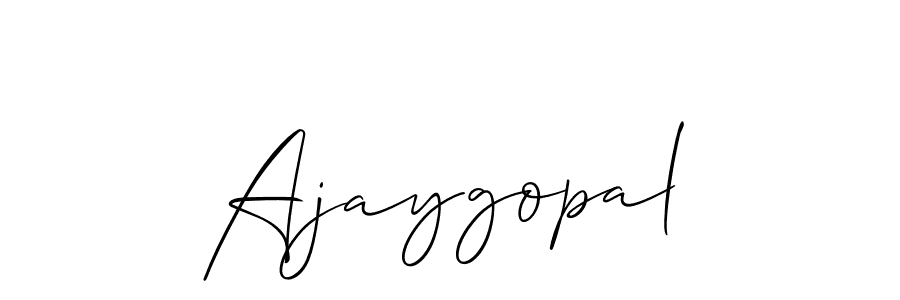 Make a beautiful signature design for name Ajaygopal. With this signature (Allison_Script) style, you can create a handwritten signature for free. Ajaygopal signature style 2 images and pictures png
