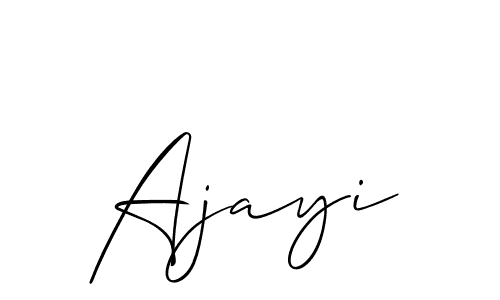 Make a beautiful signature design for name Ajayi. With this signature (Allison_Script) style, you can create a handwritten signature for free. Ajayi signature style 2 images and pictures png