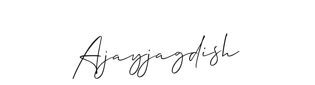 Use a signature maker to create a handwritten signature online. With this signature software, you can design (Allison_Script) your own signature for name Ajayjagdish. Ajayjagdish signature style 2 images and pictures png