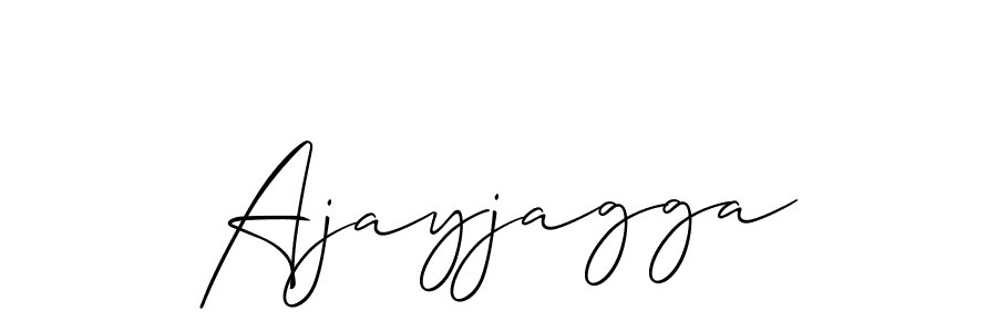 Use a signature maker to create a handwritten signature online. With this signature software, you can design (Allison_Script) your own signature for name Ajayjagga. Ajayjagga signature style 2 images and pictures png