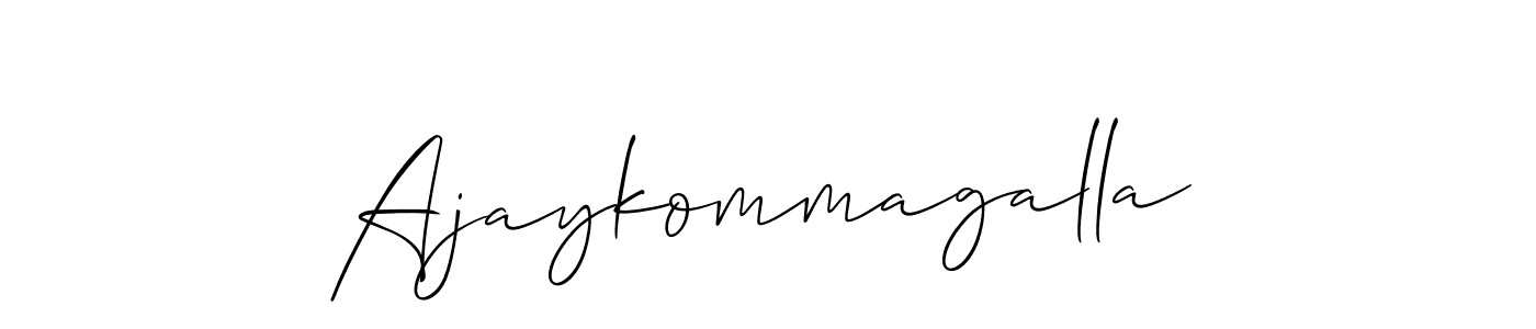 Ajaykommagalla stylish signature style. Best Handwritten Sign (Allison_Script) for my name. Handwritten Signature Collection Ideas for my name Ajaykommagalla. Ajaykommagalla signature style 2 images and pictures png