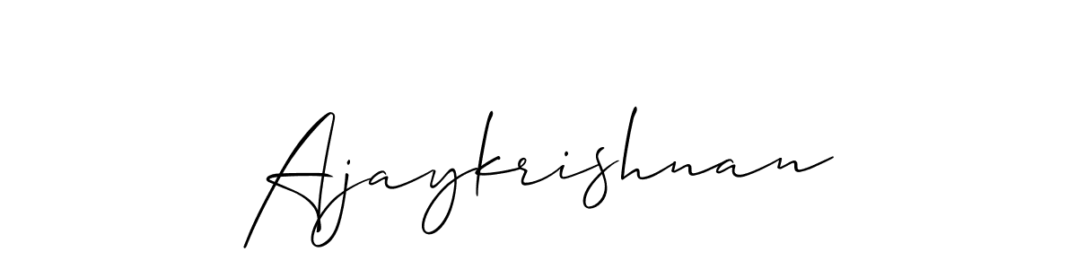 You should practise on your own different ways (Allison_Script) to write your name (Ajaykrishnan) in signature. don't let someone else do it for you. Ajaykrishnan signature style 2 images and pictures png