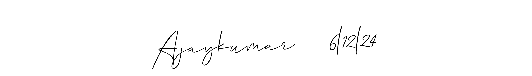 Make a beautiful signature design for name Ajaykumar     6l12l24. Use this online signature maker to create a handwritten signature for free. Ajaykumar     6l12l24 signature style 2 images and pictures png