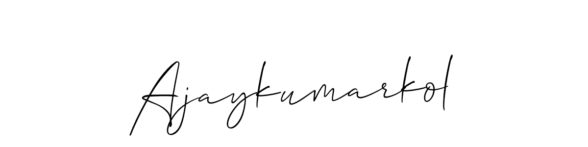 Make a beautiful signature design for name Ajaykumarkol. Use this online signature maker to create a handwritten signature for free. Ajaykumarkol signature style 2 images and pictures png