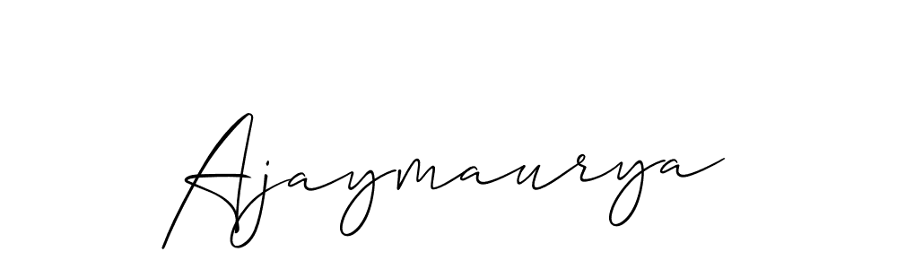 Use a signature maker to create a handwritten signature online. With this signature software, you can design (Allison_Script) your own signature for name Ajaymaurya. Ajaymaurya signature style 2 images and pictures png