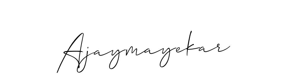 How to make Ajaymayekar signature? Allison_Script is a professional autograph style. Create handwritten signature for Ajaymayekar name. Ajaymayekar signature style 2 images and pictures png