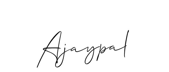 Use a signature maker to create a handwritten signature online. With this signature software, you can design (Allison_Script) your own signature for name Ajaypal. Ajaypal signature style 2 images and pictures png