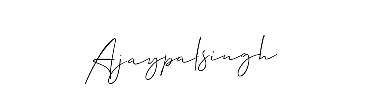 Make a beautiful signature design for name Ajaypalsingh. With this signature (Allison_Script) style, you can create a handwritten signature for free. Ajaypalsingh signature style 2 images and pictures png