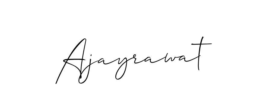 How to make Ajayrawat name signature. Use Allison_Script style for creating short signs online. This is the latest handwritten sign. Ajayrawat signature style 2 images and pictures png
