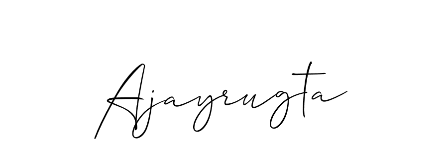 Make a beautiful signature design for name Ajayrugta. Use this online signature maker to create a handwritten signature for free. Ajayrugta signature style 2 images and pictures png