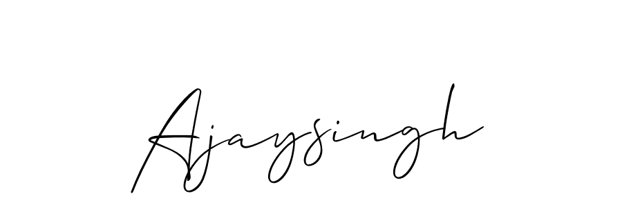 Design your own signature with our free online signature maker. With this signature software, you can create a handwritten (Allison_Script) signature for name Ajaysingh. Ajaysingh signature style 2 images and pictures png