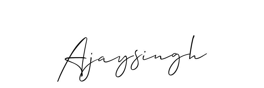 Design your own signature with our free online signature maker. With this signature software, you can create a handwritten (Allison_Script) signature for name Ajaysingh. Ajaysingh signature style 2 images and pictures png