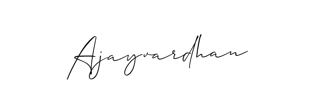 How to make Ajayvardhan name signature. Use Allison_Script style for creating short signs online. This is the latest handwritten sign. Ajayvardhan signature style 2 images and pictures png