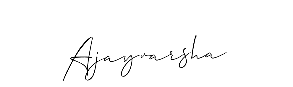 Also You can easily find your signature by using the search form. We will create Ajayvarsha name handwritten signature images for you free of cost using Allison_Script sign style. Ajayvarsha signature style 2 images and pictures png