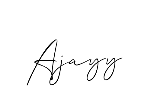 You can use this online signature creator to create a handwritten signature for the name Ajayy. This is the best online autograph maker. Ajayy signature style 2 images and pictures png