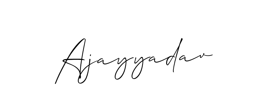 Use a signature maker to create a handwritten signature online. With this signature software, you can design (Allison_Script) your own signature for name Ajayyadav. Ajayyadav signature style 2 images and pictures png