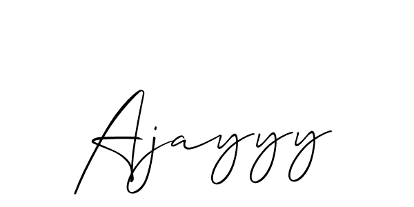 You should practise on your own different ways (Allison_Script) to write your name (Ajayyy) in signature. don't let someone else do it for you. Ajayyy signature style 2 images and pictures png