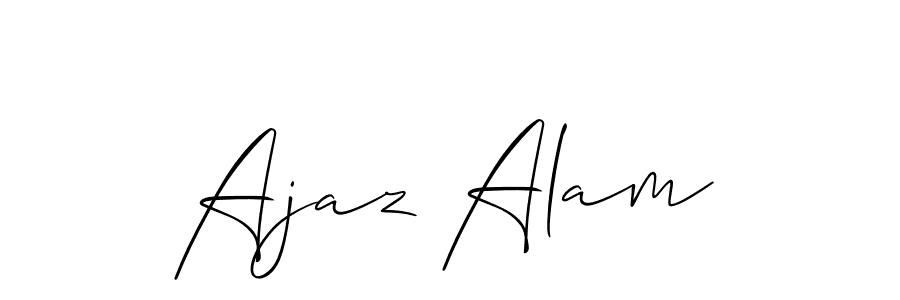 if you are searching for the best signature style for your name Ajaz Alam. so please give up your signature search. here we have designed multiple signature styles  using Allison_Script. Ajaz Alam signature style 2 images and pictures png