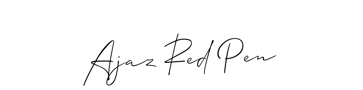 How to Draw Ajaz Red Pen signature style? Allison_Script is a latest design signature styles for name Ajaz Red Pen. Ajaz Red Pen signature style 2 images and pictures png