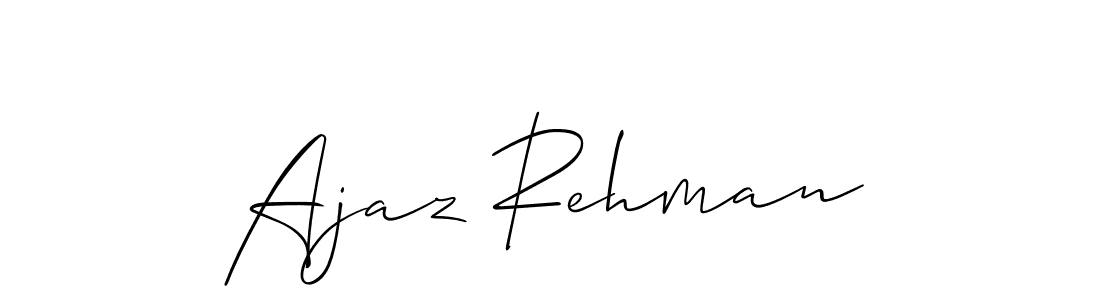 Create a beautiful signature design for name Ajaz Rehman. With this signature (Allison_Script) fonts, you can make a handwritten signature for free. Ajaz Rehman signature style 2 images and pictures png