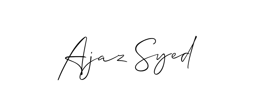 Best and Professional Signature Style for Ajaz Syed. Allison_Script Best Signature Style Collection. Ajaz Syed signature style 2 images and pictures png