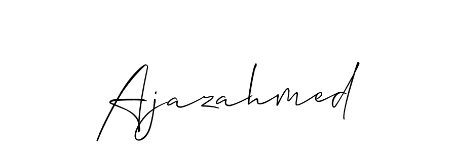 The best way (Allison_Script) to make a short signature is to pick only two or three words in your name. The name Ajazahmed include a total of six letters. For converting this name. Ajazahmed signature style 2 images and pictures png