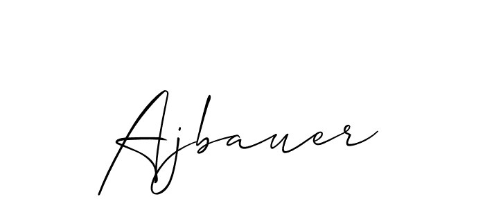 Also we have Ajbauer name is the best signature style. Create professional handwritten signature collection using Allison_Script autograph style. Ajbauer signature style 2 images and pictures png