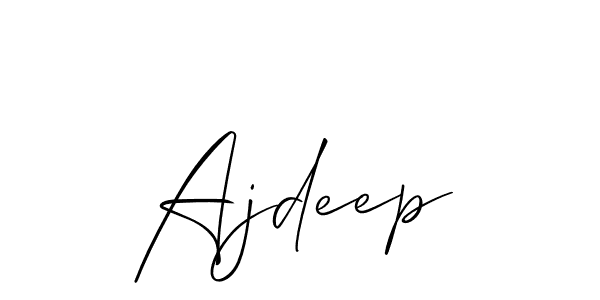 Best and Professional Signature Style for Ajdeep. Allison_Script Best Signature Style Collection. Ajdeep signature style 2 images and pictures png