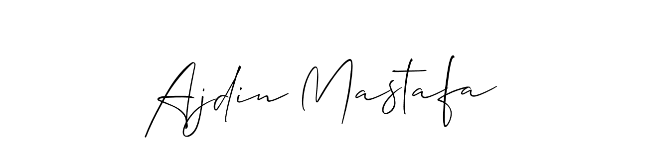 Make a short Ajdin Mastafa signature style. Manage your documents anywhere anytime using Allison_Script. Create and add eSignatures, submit forms, share and send files easily. Ajdin Mastafa signature style 2 images and pictures png