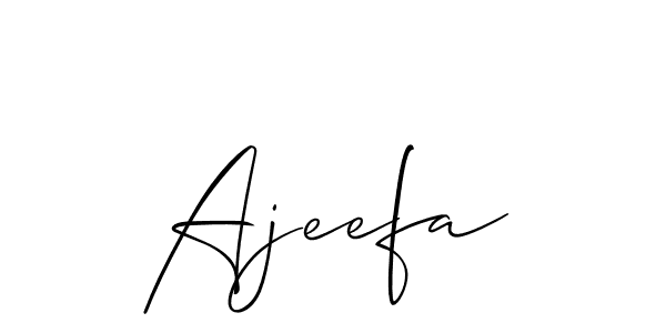 How to make Ajeefa name signature. Use Allison_Script style for creating short signs online. This is the latest handwritten sign. Ajeefa signature style 2 images and pictures png