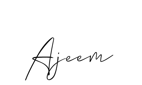 Make a beautiful signature design for name Ajeem. Use this online signature maker to create a handwritten signature for free. Ajeem signature style 2 images and pictures png