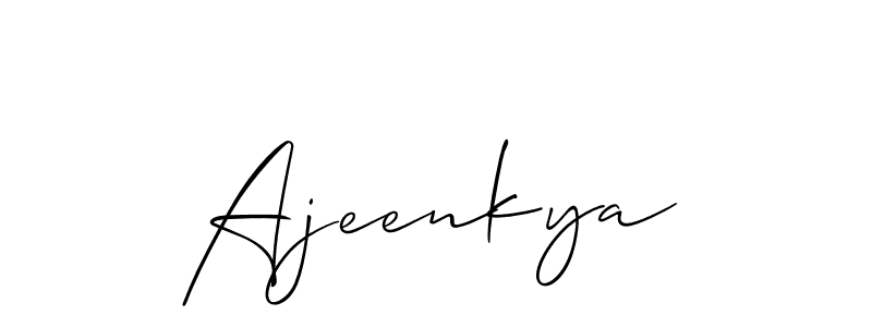 You can use this online signature creator to create a handwritten signature for the name Ajeenkya. This is the best online autograph maker. Ajeenkya signature style 2 images and pictures png