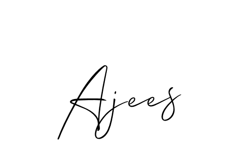 The best way (Allison_Script) to make a short signature is to pick only two or three words in your name. The name Ajees include a total of six letters. For converting this name. Ajees signature style 2 images and pictures png