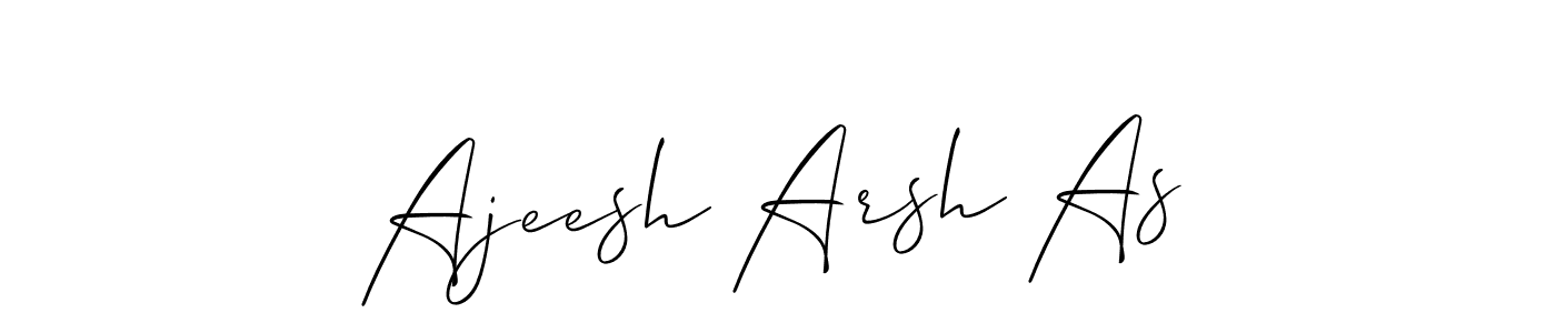 You should practise on your own different ways (Allison_Script) to write your name (Ajeesh Arsh As) in signature. don't let someone else do it for you. Ajeesh Arsh As signature style 2 images and pictures png