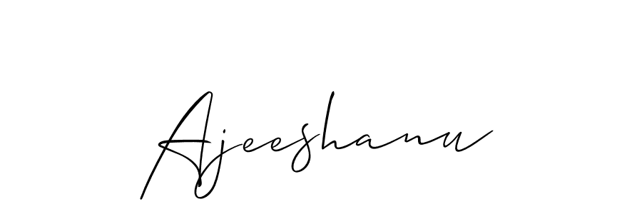 Best and Professional Signature Style for Ajeeshanu. Allison_Script Best Signature Style Collection. Ajeeshanu signature style 2 images and pictures png