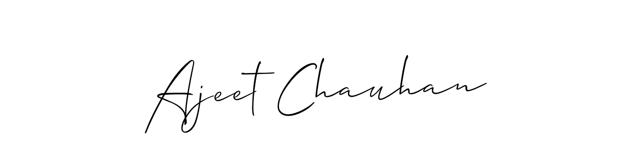 The best way (Allison_Script) to make a short signature is to pick only two or three words in your name. The name Ajeet Chauhan include a total of six letters. For converting this name. Ajeet Chauhan signature style 2 images and pictures png