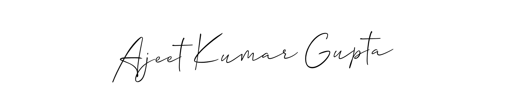 Ajeet Kumar Gupta stylish signature style. Best Handwritten Sign (Allison_Script) for my name. Handwritten Signature Collection Ideas for my name Ajeet Kumar Gupta. Ajeet Kumar Gupta signature style 2 images and pictures png