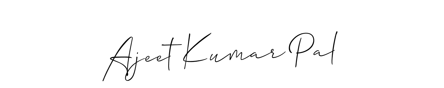 Ajeet Kumar Pal stylish signature style. Best Handwritten Sign (Allison_Script) for my name. Handwritten Signature Collection Ideas for my name Ajeet Kumar Pal. Ajeet Kumar Pal signature style 2 images and pictures png