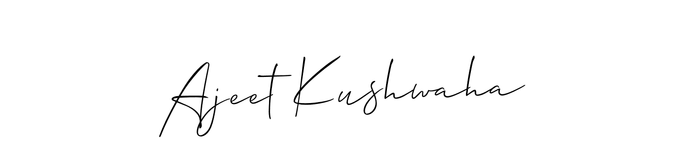 How to make Ajeet Kushwaha signature? Allison_Script is a professional autograph style. Create handwritten signature for Ajeet Kushwaha name. Ajeet Kushwaha signature style 2 images and pictures png