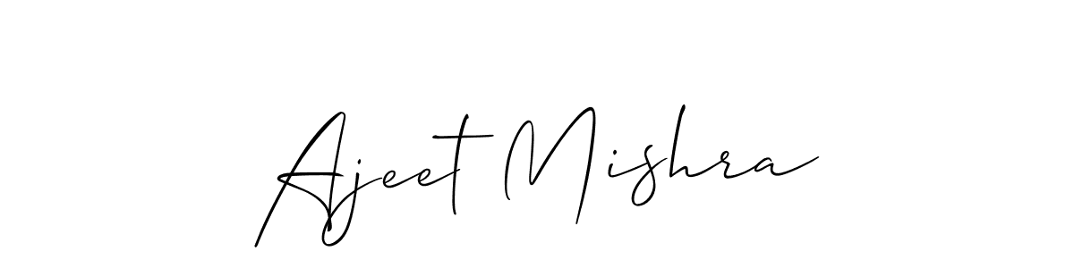 Allison_Script is a professional signature style that is perfect for those who want to add a touch of class to their signature. It is also a great choice for those who want to make their signature more unique. Get Ajeet Mishra name to fancy signature for free. Ajeet Mishra signature style 2 images and pictures png