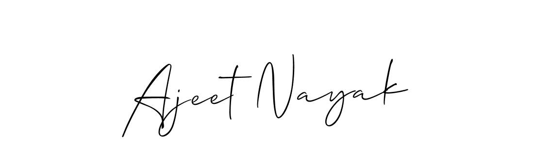 The best way (Allison_Script) to make a short signature is to pick only two or three words in your name. The name Ajeet Nayak include a total of six letters. For converting this name. Ajeet Nayak signature style 2 images and pictures png
