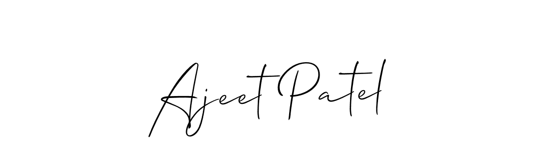 You should practise on your own different ways (Allison_Script) to write your name (Ajeet Patel) in signature. don't let someone else do it for you. Ajeet Patel signature style 2 images and pictures png