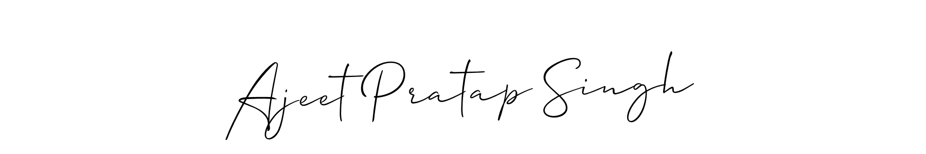 How to Draw Ajeet Pratap Singh signature style? Allison_Script is a latest design signature styles for name Ajeet Pratap Singh. Ajeet Pratap Singh signature style 2 images and pictures png