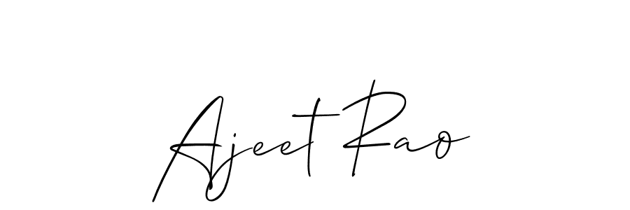 How to Draw Ajeet Rao signature style? Allison_Script is a latest design signature styles for name Ajeet Rao. Ajeet Rao signature style 2 images and pictures png