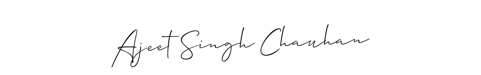 Use a signature maker to create a handwritten signature online. With this signature software, you can design (Allison_Script) your own signature for name Ajeet Singh Chauhan. Ajeet Singh Chauhan signature style 2 images and pictures png