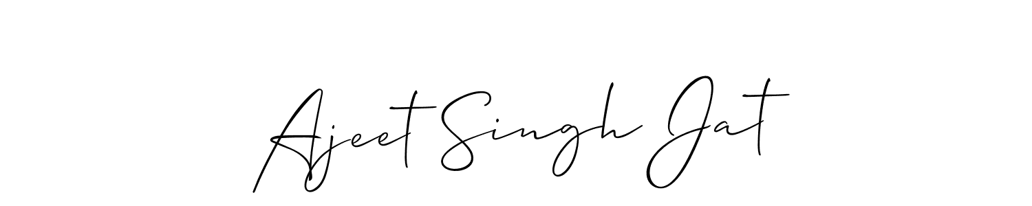 Create a beautiful signature design for name Ajeet Singh Jat. With this signature (Allison_Script) fonts, you can make a handwritten signature for free. Ajeet Singh Jat signature style 2 images and pictures png