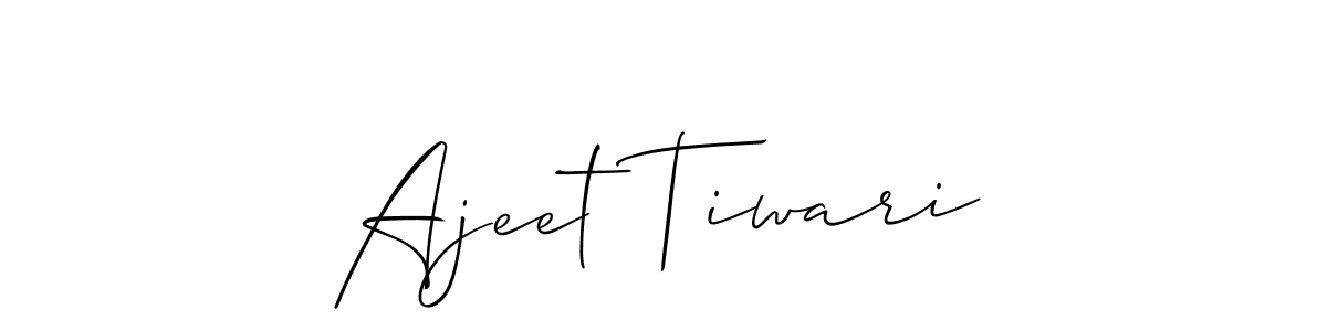 Create a beautiful signature design for name Ajeet Tiwari. With this signature (Allison_Script) fonts, you can make a handwritten signature for free. Ajeet Tiwari signature style 2 images and pictures png