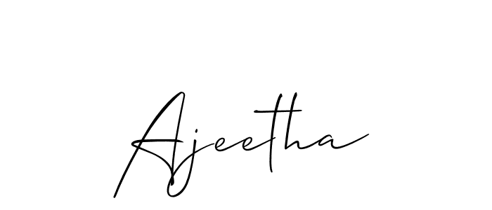 Once you've used our free online signature maker to create your best signature Allison_Script style, it's time to enjoy all of the benefits that Ajeetha name signing documents. Ajeetha signature style 2 images and pictures png