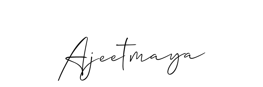 Similarly Allison_Script is the best handwritten signature design. Signature creator online .You can use it as an online autograph creator for name Ajeetmaya. Ajeetmaya signature style 2 images and pictures png