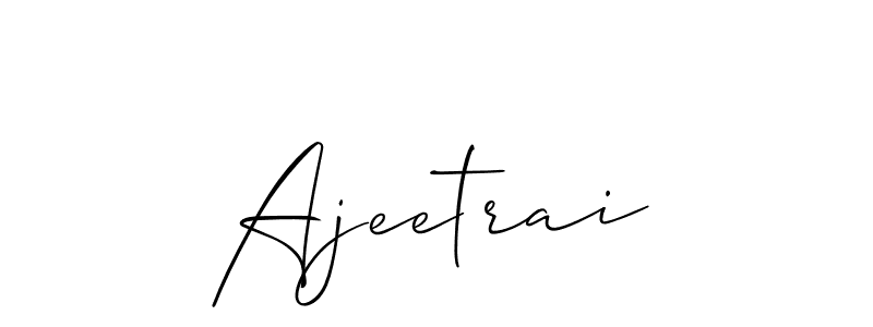 Make a beautiful signature design for name Ajeetrai. With this signature (Allison_Script) style, you can create a handwritten signature for free. Ajeetrai signature style 2 images and pictures png